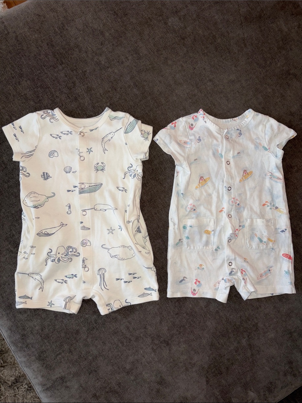 Pehr Short Sleeve Rompers
